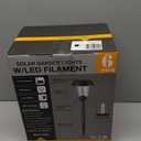 XMCOSY+ Solar Pathway Lights Outdoor, Glass & Stainless Steel Garden Lights with 2 Lighting Modes (10/25 LM), IP65 Waterproof, Warm White for Yard, Walkway, Driveway, Patio & Path (6 Pack) (Reddish-Brown)