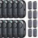 Door Window Alarm, 120DB Window Alarms for Home Security, Door Chime for Store Home, 10 Pack Black