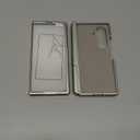 Vizvera for Samsung Galaxy Z Fold 7 Case RFID Wallet with Cards Holder[Kickstand][Camera Cover] Shockproof Silicone Protective Phone Case for Z Fold 7 2025-Natural Titanium