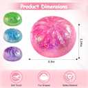 Glitter Dumpling Squishy,Rare Style Sugar Squishies Dumpling Mystery Box, Viral Bao Bun Food Squeeze Toy,Stress Relief Fidget Toys (Green)