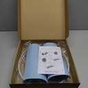 Lamp Shades Set of 2, Drum Lampshade for Table Lamps Floor Lamp, 13" Top X 13" Bottom X 10" High Blue Large Line Fabric Lamp Shades, Easy Assembly Replacement Lampshades