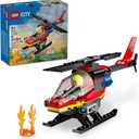 LEGO City Fire Rescue Helicopter Toy, Building Set with Firefighter Minifigure Pilot, Fun Gift or Pretend Play Toy for Boys, Girls and Kids Ages 5 and Up, 60411