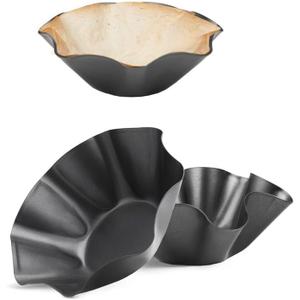 RUVINCE Nonstick Tortilla & Taco Shell Maker Set of 3, 8.75-Inch Heavy-Duty Bakeware for Mexican Cuisine