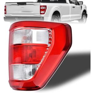 Nakuuly Tail Light Compatible With 2021 2022 2023 2024 Ford F150 F-150 XL Right Passenger Side Taillight Brake Rear Lamp Assembly Replace ML3Z-13404-E (Halogen Type W/O Blind Spot)