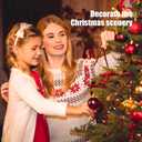 24 Pcs Burgundy Velvet Ribbon Christmas Tree Bows Bow Tree Topper Door Garland Decor Vintage Wreath Bow Velvet Bows Ornaments for Christmas Trees Gifts Party Door Garland Wreath Deco (Burgundy)