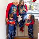 Harry Potter Family Christmas Matching Pajamas Sets Xmas Pjs Top and Pant Set for Kids Couples (L)