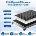 NFESOLAR 55W Solar Fountain Pump, 580GPH Solar Pond Pump with Dry-Run Protection, Foldable Solar Panel, 16.5FT Cord, 10FT Extension Cable, PVC Tubing for Outdoor Ponds, Waterfall, Garden, Hydroponics