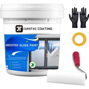 Frosted Glass Paint, Privacy Window Paint With Tools, 16Oz, Waterproof & UV Resistant for Glass Surface in Bathroom, Kitchen, Room, Sliding Doo