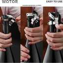 WOTOR Champagne&Wine Bottle Stoppers Stainless Steel with Food Grade Silicone, Leak Proof Keep Fresh Reusable Saver, Cork Suitable for Wine, Champagne, Cava, Prosecco and Sparkling (4 Pack Silver）