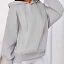 PRETTYGARDEN Women's 2025 Fall Fashion Oversized Hoodies Sweatshirt Fleece Long Sleeve Going Out Tops Trendy Winter Clothing (Gray, XXL)