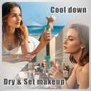 2 x Handheld Portable Turbo Fan, 85000RPM Super High-speed Fan with 4-speed, 4000mAh, USB-C Rechargeable Personal Battery Operated, Mini Small Pocket Design for Travel/Outdoor/Vacation/Concert/Gift, Green