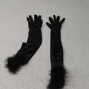 Halloween Costume Black Long Vintage Gothic Cosplay Fancy Dress Party Opera Gloves Bridal Wedding Dancer Dress Up Accessory