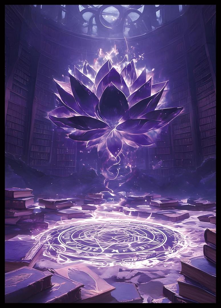 MTG Card Sleeves - Library Lotus - Ultra Clear Front & Matte Finish Back, 100 Count Standard Size Matte Art Sleeve for Magic the Gathering
