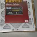 Filtrete 14x14x1 AC Furnace Air Filter, MERV 11, MPR 1000, Micro Allergen Defense, 3-Month Pleated 1-Inch Electrostatic Air Cleaning Filter, 2 Pack (Actual Size 13.81 x 13.81 x 0.81 in)