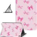 for All-New Amazon Fire HD 10 Tablet Case(13th/11th Gen, 2023/2021 Release), Slim Leather Stand Cover with Auto Sleep/Wake & Multi-Angle Viewing, Cute Pink Bow