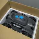 110 Mins Runtime Pool Vacuum for Above Ground Pool, Cordless Robotic Pool Cleaner for Flat Inground Pools up to 1,076 Sq. Ft, Automatic Self-Parking with Dual Strong Brushless Suction Motors