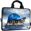 iColor 14 15 15.4 15.6 inch Laptop Bag Handle Chromebook Case Sleeve Computer Protect Pouch Holder Notebook Sleeve Neoprene Chromebook Cover Soft Carrying Travel Case Blue Sea Turtle ICB-24