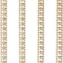 80Mm 14K Gold Color Brass Beads Chain Tassel Charms Pendants Jewelry Making Supplies DIY Earrings Findings Accessories.