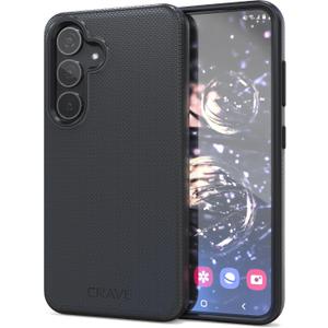 Crave for Samsung Galaxy S24 Case, Shockproof Protection Dual Layer Case for Samsung Galaxy S24 (6.2 inch) - Black