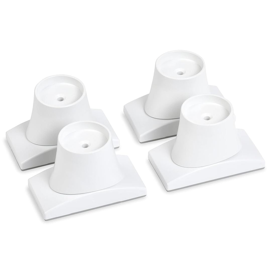 Wall Nanny Extender - 4 Inch Baby Gate Extension Kit (Made in USA) Extends Pressure Mounted Gates 4 Inches + Protects Walls - for Child, Pet & Dog Gates - Protector (4 Pack) (White)