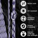 Paracord Rope 550 lb 4mm Parachute Cord Utility Camping Rope | 550 Paracord Type III, 50ft to 1000ft, 45+ Colors, Survival and Tactical Outdoor Gear, Nylon Core Para Cord for Clothesline