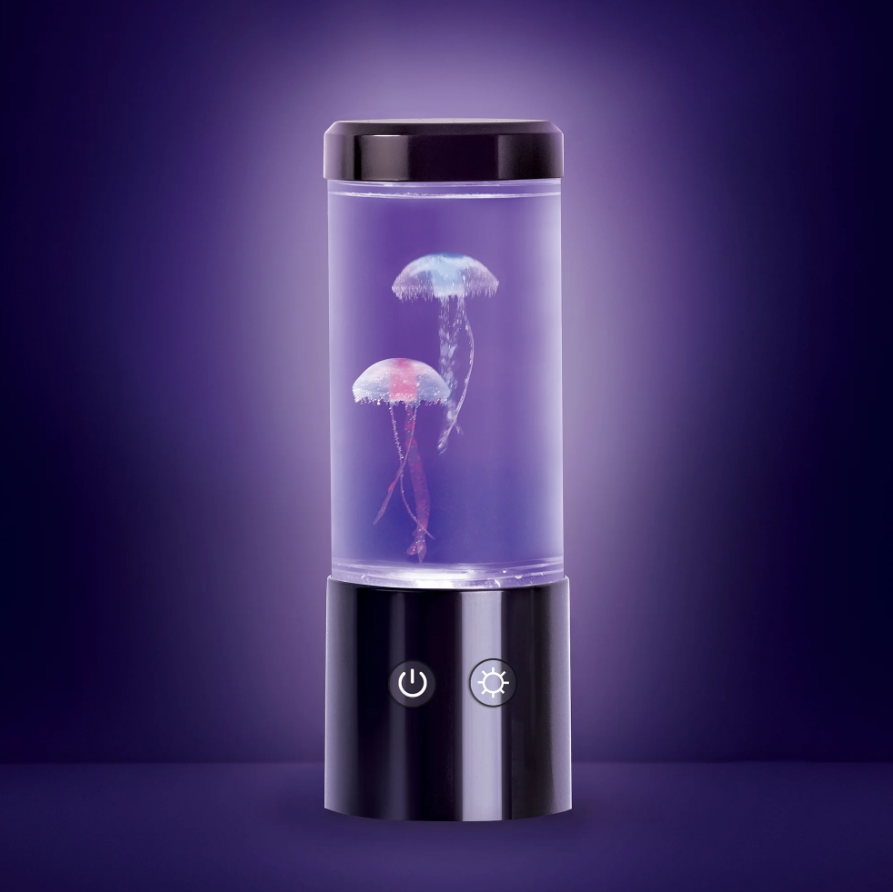 Merkury Innovations Jellyfish Lamp Motion & Multicolor Leds - Easy Mode Switching, USB Powered - 9"