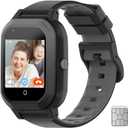 Wonlex GPS Smart Watch for Kids, 4G Smartwatch with SIM Card, 1.4" Phone Watch with Video Calls, Voice Chat, SOS, Camera, Pedometer, Alarm, Games for Boys Girls Aged 3-12 Years Old (black)