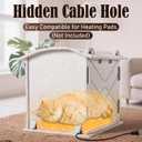 Apasiri Cat Houses for Indoor Cats: Felt Cat House Cave Cathouse, Scratch-Resistant Warm Insulated Covered, Hideaway Tent for Anxiety Relief Gift (15"x15"x13")