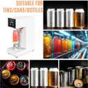 Automatic Can Sealing Machine, Intelligent Electric Cup Bottle Sealer Machine with Counter & LCD Display, 2.2” Dia. & 5.7”-7.9” Height Tin Can Seaming Closing Capping Machine