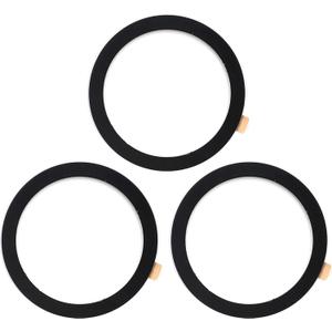 TENOC Universal Metal Ring Sticker for Magnetic Charger Compatible with iPhone/Samsung/Android All Cellphones, Magnetic Mount/Phone Holder Conversion Accessories, 3Pcs, Black