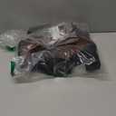 Ricristy Womens Booties Pointed Toe Stacked Heel Fashion Chelsea Ankle Boots (6.5, Chocolate Suede)