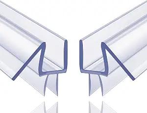 2-Pack Butecare Frameless Shower Door Bottom Seal for Glass Doors – Stop Shower Leaks and Create a Water Barrier (3/8” x 39”)