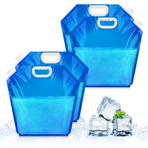 4 PCS Ice Bath Bags, Reusable Bathtub Freezer Water Bag, 5L Cold Plunge Tub Accessories, Ice Baths at Home, Muscle Recovery for Athletes, Portable Ice Barrel Cold Therapy