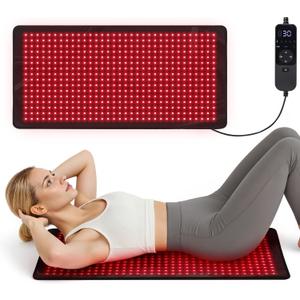 35" x 17" Red Light Therapy for Body - 660nm Red & 850nm Near Infrared NIR, Tri-Chip 1536 LEDs Therapy Mat