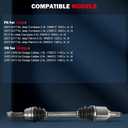 cciyu CV Axle Shaft Assembly for Jeep Compass Patriot 2007-2017 for Dodge Caliber 66-3511 Front Left