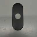 BWE 6.5 Inch Bathroom Vanity Sink Faucet 4" Hole Cover Deck Plate Escutcheon Black Matte
