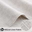 homing Cotton Linen Placemats Set of 6, Cloth Washable Farmhouse Dining Table Mats for Indoors & Outdoors, Easy to Clean, Neutral Beige, 13 x 19 Inch