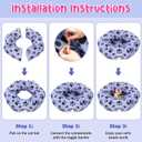 Large Cat Tunnel Bed for Indoor Multifunctional Cat Donut Tunnel Claw Design with Dangling Balls for Small Medium Large Cats Kitten Rabbit Puppies Christmas Party Gifts