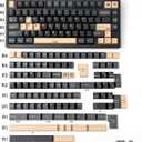 Sumgsn 173 Keys Doubleshot Keycaps Cherry Profile Apes Keycaps Set 7u Spacebar Fit for 61/64/87/104/108 Cherry Mx Switches ISO ANSI Layout Mechanical Keyboards Alice Keyboards