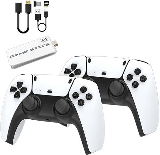 Wireless Game Controller , 2.4 GHz Wireless with USB Receiver, Game Controller - White