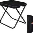 Collapsible Stool, Portable Chair, Lightweight Portable Stool for Adults, Portable Chairs for Adults, Holds Up to 220LBS, Ideal for Camping, Hiking, Outdoors, and Events