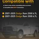 228052110 Heavy Duty Cast Aluminum Transmission Oil Pan 68RFE Compatible with Dodge Ram 2500 3500 6.7L 2007 2008 2009 2010 2011 2012 2013 2014 2015 2016 2017 2018 2019 2020 2021 2022 2023 2024 2025