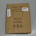 RACETOP 9 oz Clear Plastic Cups 100 packs, Disposable Plastic Party Cups Tumblers, Cocktail Cups, Perfect for Parties, Wedding and Events