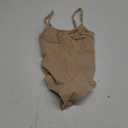 BRABIC Women's Backless Shapewear Bodysuit Tummy control Thong Seamless Body Shaper Sleeveless Compression Tanks Tops (Beige, Small)