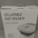 Collapsible Foot Spa Bath with Heat and Massage Rollers, Bubble, Foot Pedicure Kit, Temperature Control, Red Light, Pedicure Foot Spa, Foot Bath