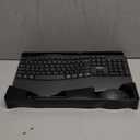 Wireless Keyboard and Mouse Combo,2.4G Full Size Wave Keys Ergonomic Keyboard with Wrist Rest for Natural Typing, 3 DPI Adjustable Ergonomic Silent Mouse for Computer/Laptop/Windows/Mac (Gray)