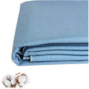 100% Cotton Denim Fabric by The Yard, 6.5oz & 10 oz Comfort Stretch Denim for Apparel, Jeans, Jackets, DIY Sewing (6.5oz-Sky Blue, 3 Yard)