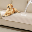 HAOMAIJIA Waterproof Couch Cover for Dogs Washable,Fuzzy Pet Couch Covers for Sofa,Thick Soft Dog Bed Cover Non-Slip Couch Covers for 3 Cushion Couch Sofa Pet Friendly (Off White, 35" x 74")