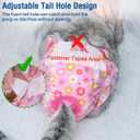 Pet Soft Dog Diapers Female, Disposable Female Dog Diaper, Doggie Diapers for Cat Puppy with Adjustable Foam Tail Hole(Pink, 12M)