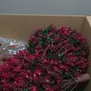 Artificial Pink Eucalyptus Topiary Ball Trees, 2 Set of 16'' UV Resistant Fake Evergreen Shrubs Bushes Plants with Ground Spike, Fake Plants for Outdoor Indoor Front Porch Garden